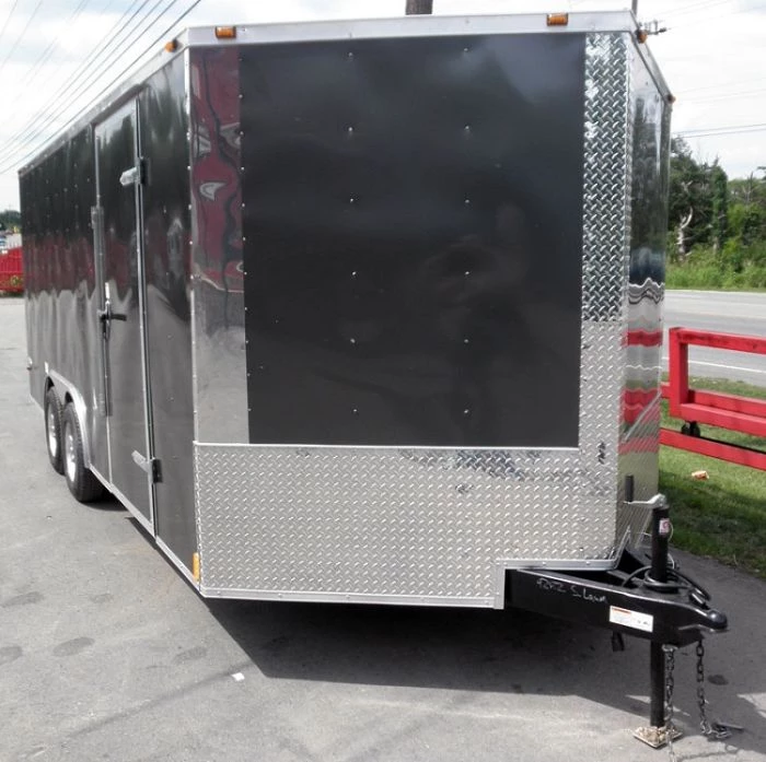 Enclosed Trailer 8.5'x18' Grey - Custom Enclosed Car Bike Cargo Hauler 16 Enclosed Trailer 8.5'x18' Grey - Custom Enclosed Car Bike Cargo Hauler - Image 14