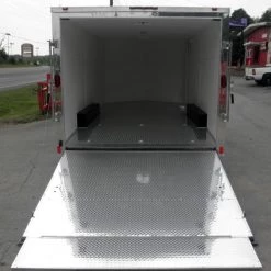 Enclosed Trailer 8.5'x18' White - Equipment Car Bike Hauler -Cheap Trailers Store 11 11 1 1