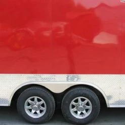 Enclosed Trailer 8.5'x26' Red - Motorcycle Car Lawn Equipment Hauler -Cheap Trailers Store 12345 1