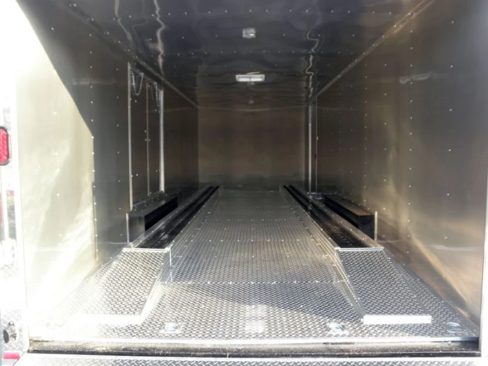 Enclosed Trailer 8.5'x24' White - Cargo Bike Car Hauler 18 Enclosed Trailer 8.5'x24' White - Cargo Bike Car Hauler - Image 16