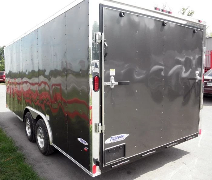 Enclosed Trailer 8.5'x18' Grey - Custom Enclosed Car Bike Cargo Hauler 14 Enclosed Trailer 8.5'x18' Grey - Custom Enclosed Car Bike Cargo Hauler - Image 12