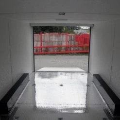 Enclosed Trailer 8.5'x18' White - Equipment Car Bike Hauler -Cheap Trailers Store 12 6 3 1