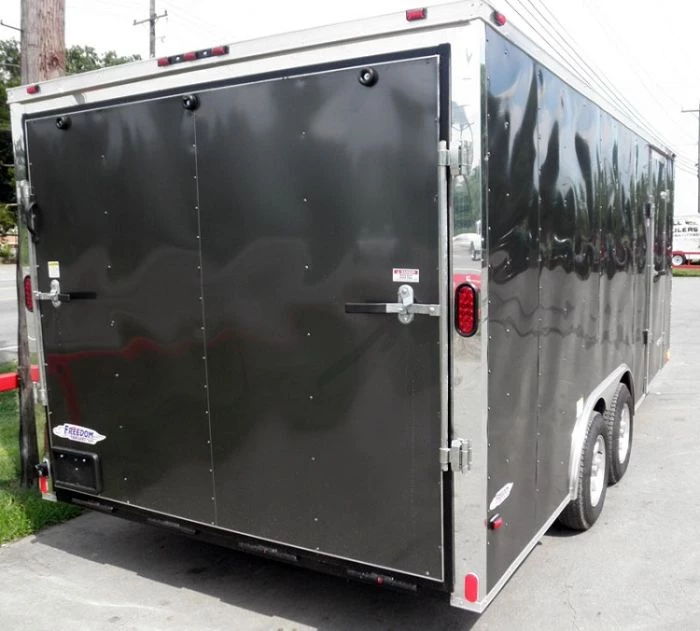 Enclosed Trailer 8.5'x18' Grey - Custom Enclosed Car Bike Cargo Hauler 11 Enclosed Trailer 8.5'x18' Grey - Custom Enclosed Car Bike Cargo Hauler - Image 9