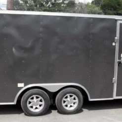 Enclosed Trailer 8.5'x18' Grey - Custom Enclosed Car Bike Cargo Hauler 28 Enclosed Trailer 8.5'x18' Grey - Custom Enclosed Car Bike Cargo Hauler -Cheap Trailers Store 14 6 1 1