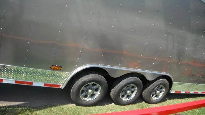 Enclosed Trailer 8.5'x36' Gooseneck Event Food Car Hauler (Silver) 6 Enclosed Trailer 8.5'x36' Gooseneck Event Food Car Hauler (Silver) - Image 4