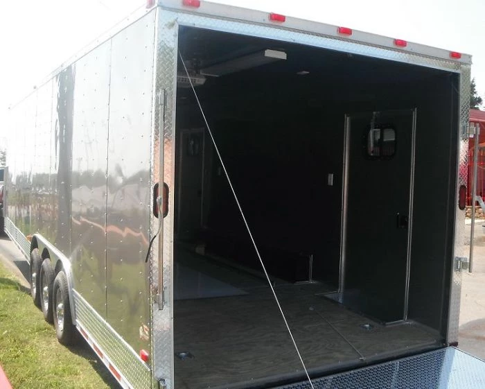 Enclosed Trailer 8.5'x36' Gooseneck Event Food Car Hauler (Silver) 7 Enclosed Trailer 8.5'x36' Gooseneck Event Food Car Hauler (Silver) - Image 5
