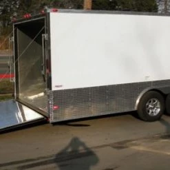 Enclosed Trailer 8.5'x24' White - Cargo Bike Car Hauler 37 Enclosed Trailer 8.5'x24' White - Cargo Bike Car Hauler -Cheap Trailers Store 1 copy 1 1