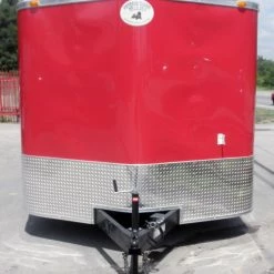 Enclosed Trailer 8.5'x24' Red - Motorcycle Trailer Car Truck Argo ATV Hauler -Cheap Trailers Store 1 30 1