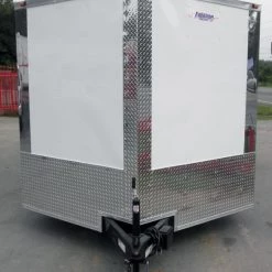 Enclosed Trailer 8.5'x18' White - Equipment Car Bike Hauler -Cheap Trailers Store 1 38 3 1
