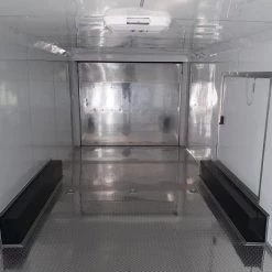 White Custom Enclosed Trailer 8.5' X 26' Car Hauler -Cheap Trailers Store 20190906 153509 2