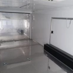 White Custom Enclosed Trailer 8.5' X 26' Car Hauler -Cheap Trailers Store 20190906 153516 2