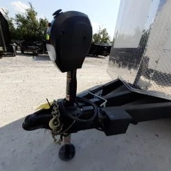 White Custom Enclosed Trailer 8.5' X 26' Car Hauler -Cheap Trailers Store 20190906 153729 2