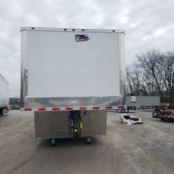 8.5' x 48' White Gooseneck Enclosed Trailer -Cheap Trailers Store 20200129 102114 1