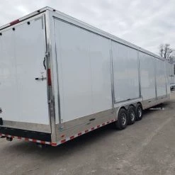 8.5' x 48' White Gooseneck Enclosed Trailer -Cheap Trailers Store 20200129 102159 1