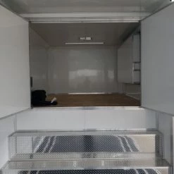 8.5' x 48' White Gooseneck Enclosed Trailer -Cheap Trailers Store 20200129 102814 1