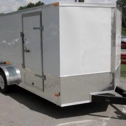Enclosed Trailer 7'x16' - V-Nose Motorcycle Lawn Mower -Cheap Trailers Store 20 4 1