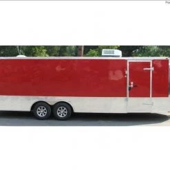 Enclosed Trailer 8.5'x26' Red - Motorcycle Car Lawn Equipment Hauler -Cheap Trailers Store 2521 1