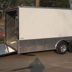 Enclosed Trailer 8.5'x24' White - Cargo Bike Car Hauler 50 Enclosed Trailer 8.5'x24' White - Cargo Bike Car Hauler -Cheap Trailers Store 25 1 1 1