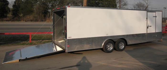 Enclosed Trailer 8.5'x24' White - Cargo Bike Car Hauler 26 Enclosed Trailer 8.5'x24' White - Cargo Bike Car Hauler - Image 24