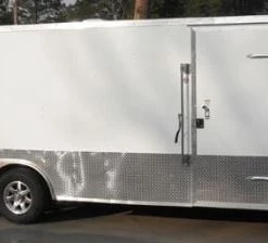 Enclosed Trailer 8.5'x24' White - Cargo Bike Car Hauler 30 Enclosed Trailer 8.5'x24' White - Cargo Bike Car Hauler -Cheap Trailers Store 2 copy 1 1