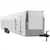 Enclosed Trailer 8.5' x 24' White - Cargo Hauler Car Motorcycle