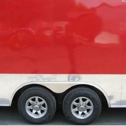 Enclosed Trailer 8.5'x26' Red - Motorcycle Car Lawn Equipment Hauler -Cheap Trailers Store 325 1