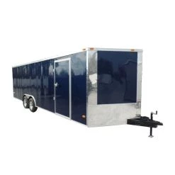 Enclosed Trailer 8.5' X 24' Indigo Blue Equipment Hauler