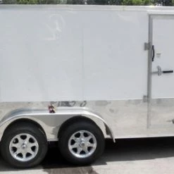 Enclosed Trailer 7'x16' - V-Nose Motorcycle Lawn Mower -Cheap Trailers Store 4 25