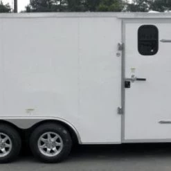 Enclosed Trailer 8.5'x18' White - Equipment Car Bike Hauler -Cheap Trailers Store 4 28 4 1