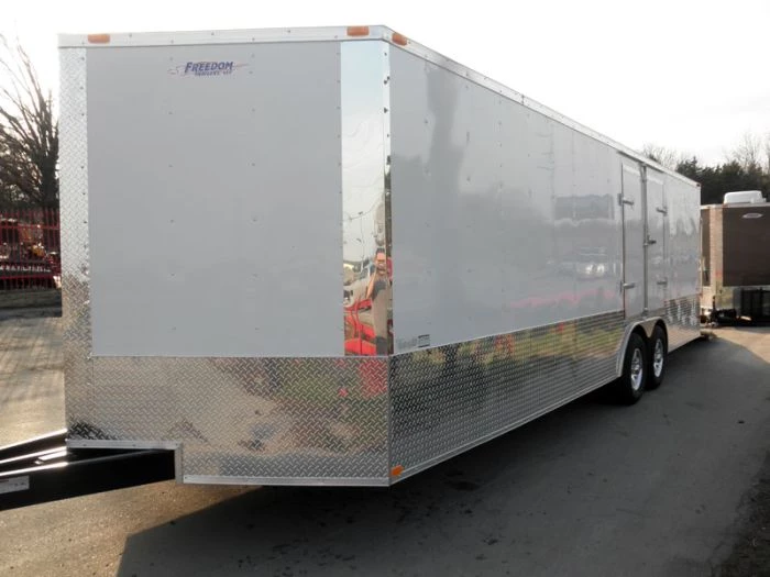 Enclosed Trailer 8.5'x24' White - Cargo Bike Car Hauler 5 Enclosed Trailer 8.5'x24' White - Cargo Bike Car Hauler - Image 3