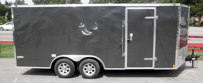 Enclosed Trailer 8.5'x18' Grey - Custom Enclosed Car Bike Cargo Hauler 22 Enclosed Trailer 8.5'x18' Grey - Custom Enclosed Car Bike Cargo Hauler - Image 20