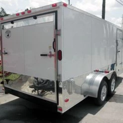Enclosed Trailer 7'x16' - V-Nose Motorcycle Lawn Mower -Cheap Trailers Store 5 22