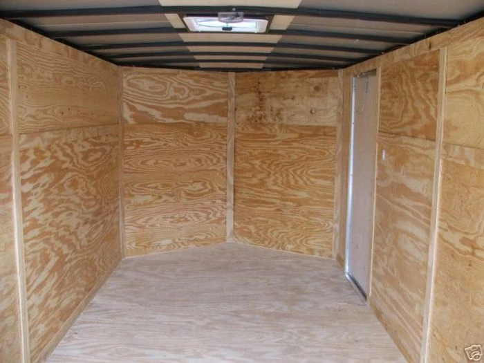 Enclosed Trailer 7'x14' White - V-Nose Lawn Mower Cargo Trailer 4 Enclosed Trailer 7'x14' White - V-Nose Lawn Mower Cargo Trailer - Image 2