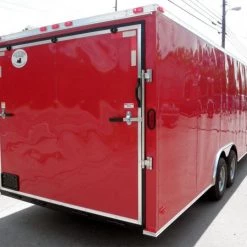 Enclosed Trailer 8.5'x24' Red - Motorcycle Trailer Car Truck Argo ATV Hauler -Cheap Trailers Store 6 16 1