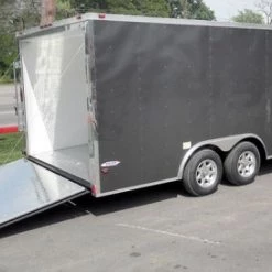 Enclosed Trailer 8.5'x18' Grey - Custom Enclosed Car Bike Cargo Hauler 38 Enclosed Trailer 8.5'x18' Grey - Custom Enclosed Car Bike Cargo Hauler -Cheap Trailers Store 6 20 1
