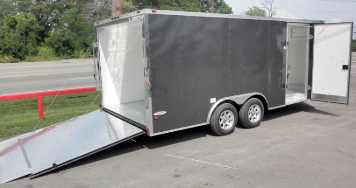 Enclosed Trailer 8.5'x18' Grey - Custom Enclosed Car Bike Cargo Hauler 18 Enclosed Trailer 8.5'x18' Grey - Custom Enclosed Car Bike Cargo Hauler - Image 16