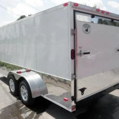 Enclosed Trailer 7'x16' - V-Nose Motorcycle Lawn Mower