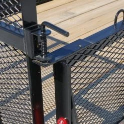 6.4x14 Straight Deck Tandem Axle Utility Trailer 2ft Mesh Side -Cheap Trailers Store 6x14 2ft 9 1