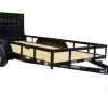 Utility Trailer 6.4' x 14' Spring Assist A-Frame Gate Tire Rack Tandem Axle -Cheap Trailers Store 6x14 tandem 2