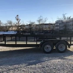Utility Trailer 6.4 X 19 Tandem Straight 5200 lb Axles -Cheap Trailers Store 6x19 11 2