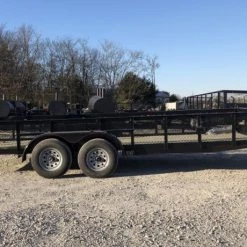 Utility Trailer 6.4 X 19 Tandem Straight 5200 lb Axles -Cheap Trailers Store 6x19 4 2