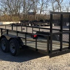 Utility Trailer 6.4 X 19 Tandem Straight 5200 lb Axles -Cheap Trailers Store 6x19 9 2