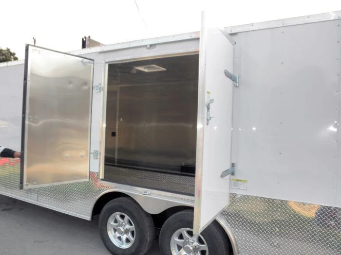 Enclosed Trailer 8.5'x24' White - Cargo Bike Car Hauler 19 Enclosed Trailer 8.5'x24' White - Cargo Bike Car Hauler - Image 17