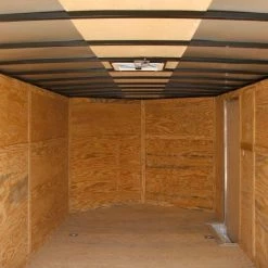 Enclosed Trailer 8.5' x 24' White - Cargo Hauler Car Motorcycle -Cheap Trailers Store 7 22 1