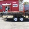 6.4' x 16' - 2ft Mesh Sides Tandem Utility Trailer with Tall Gate -Cheap Trailers Store 7d19 3 1
