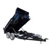 Heavy Duty Hydraulic Dump Trailer 7 X 12 With 2 ft. Sides -Cheap Trailers Store 7x12x2dump profile 1