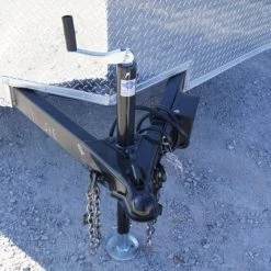 Enclosed Trailer 7'x16' White - V-Nose w/ Splash Guard Cargo Trailer -Cheap Trailers Store 7x16 enclosed w 24 inch splash guard 7 1