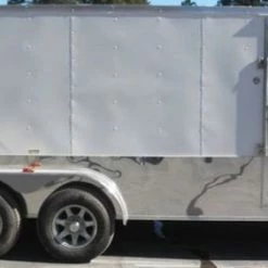 Enclosed Trailer 8.5'x14' White - Car Mower Equipment Hauling