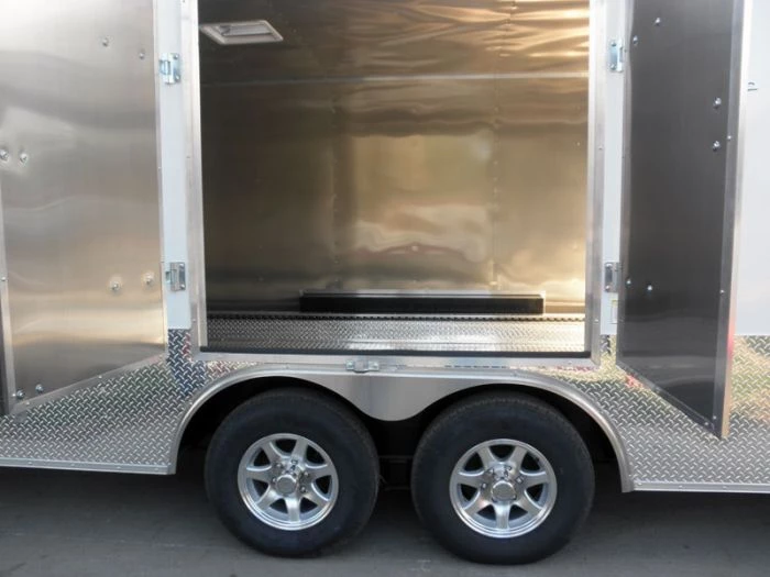 Enclosed Trailer 8.5'x24' White - Cargo Bike Car Hauler 23 Enclosed Trailer 8.5'x24' White - Cargo Bike Car Hauler - Image 21