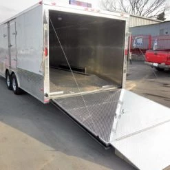 Enclosed Trailer 8.5'x24' White - Cargo Bike Car Hauler 41 Enclosed Trailer 8.5'x24' White - Cargo Bike Car Hauler -Cheap Trailers Store 9 copy 1 1